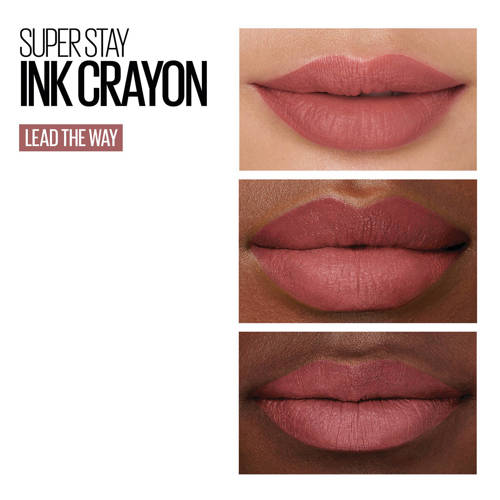 Maybelline New York Superstay Ink Crayon lippenstift 15 Lead The Way Roze
