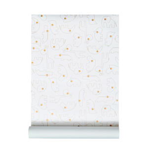 behang wit/goud (1000 cm)
