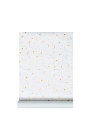behang wit/goud (1000 cm)