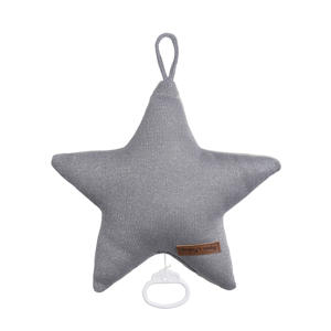 Muziekdoos Ster Sparkle zilvergrijs mÃªlee