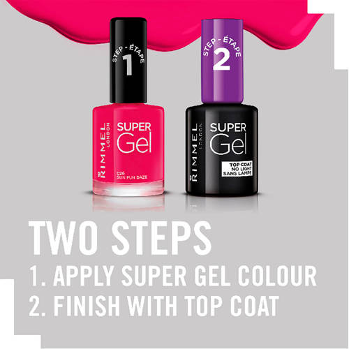 Rimmel London SuperGel nagellak 026 Sun Fun Daze Roze