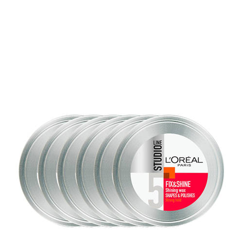L'Oréal Paris Studio Line wax - 6x 75ml multiverpakking Haarwax