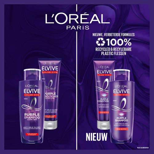 L'Oréal Paris Elvive Color Vive Purple zilvershampoo 6 x 200 ml voordeelverpakking