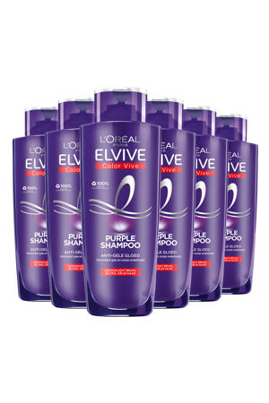 Color Vive Purple zilvershampoo - 6 x 200 ml - voordeelverpakking