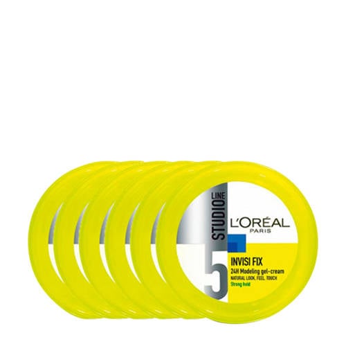 L'Oréal Paris Studio Line Invisi Fix Crème gel - 6 x 150 ml voordeelverpakking Haargel