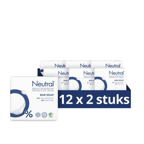 Neutral zeep tablet Parfumvrij - 12 x 200 g | Zeep van Neutral