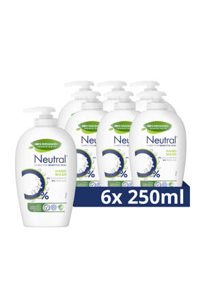 vloeibare handzeep Parfumvrij - 6 x 250 ml