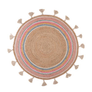 jute vloerkleed Smile (Ø120 cm)