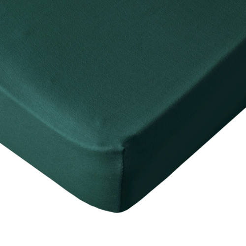 Wehkamp Home jersey hoeslaken ledikant Groen Effen 60*120