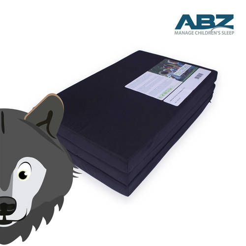ABZ Poly travel matras voor campingbed 60x120 cm Accessoire Zwart