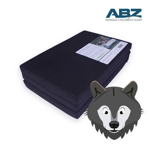 ABZ Poly travel matras voor campingbed 60x120 cm Accessoire Zwart