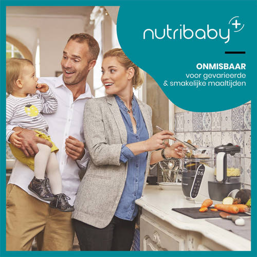 Babymoov Nutribaby(+) stoomkoker en blender industrial grey Blender stomer Grijs