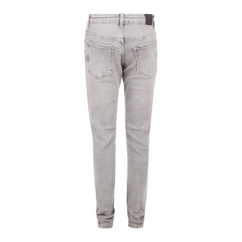 Shoeby skinny jeans grijs stonewashed Jongens Stretchdenim Effen 134