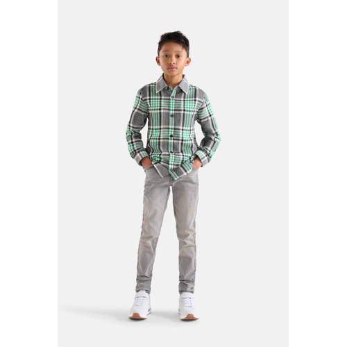 Shoeby skinny jeans grijs stonewashed Jongens Stretchdenim Effen 134