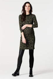 thumbnail: Zwarte dames Supermom coated zwangerschapslegging van polyester met skinny fit, regular waist en effen