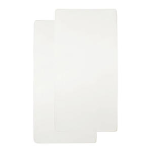 katoenen jersey hoeslaken wieg 40x80/90 cm (set van 2) offwhite