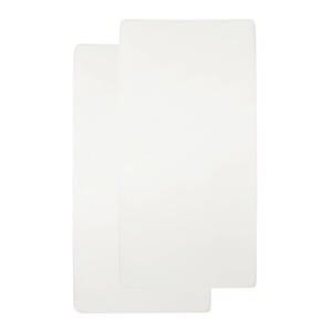 katoenen jersey hoeslaken wieg 40x80/90 cm (set van 2) offwhite