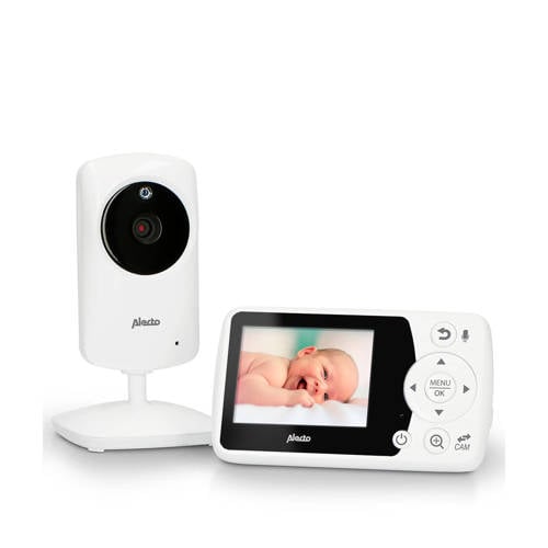 Alecto DVM-64 babyfoon met camera en 2.4' kleurenscherm Wit