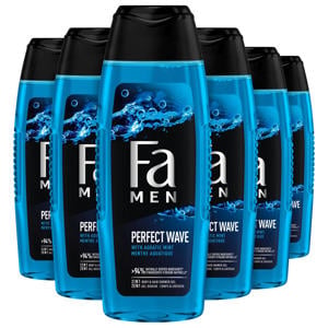 Men Perfect Wave douchegel - 6 x 250 ml - voordeelverpakking