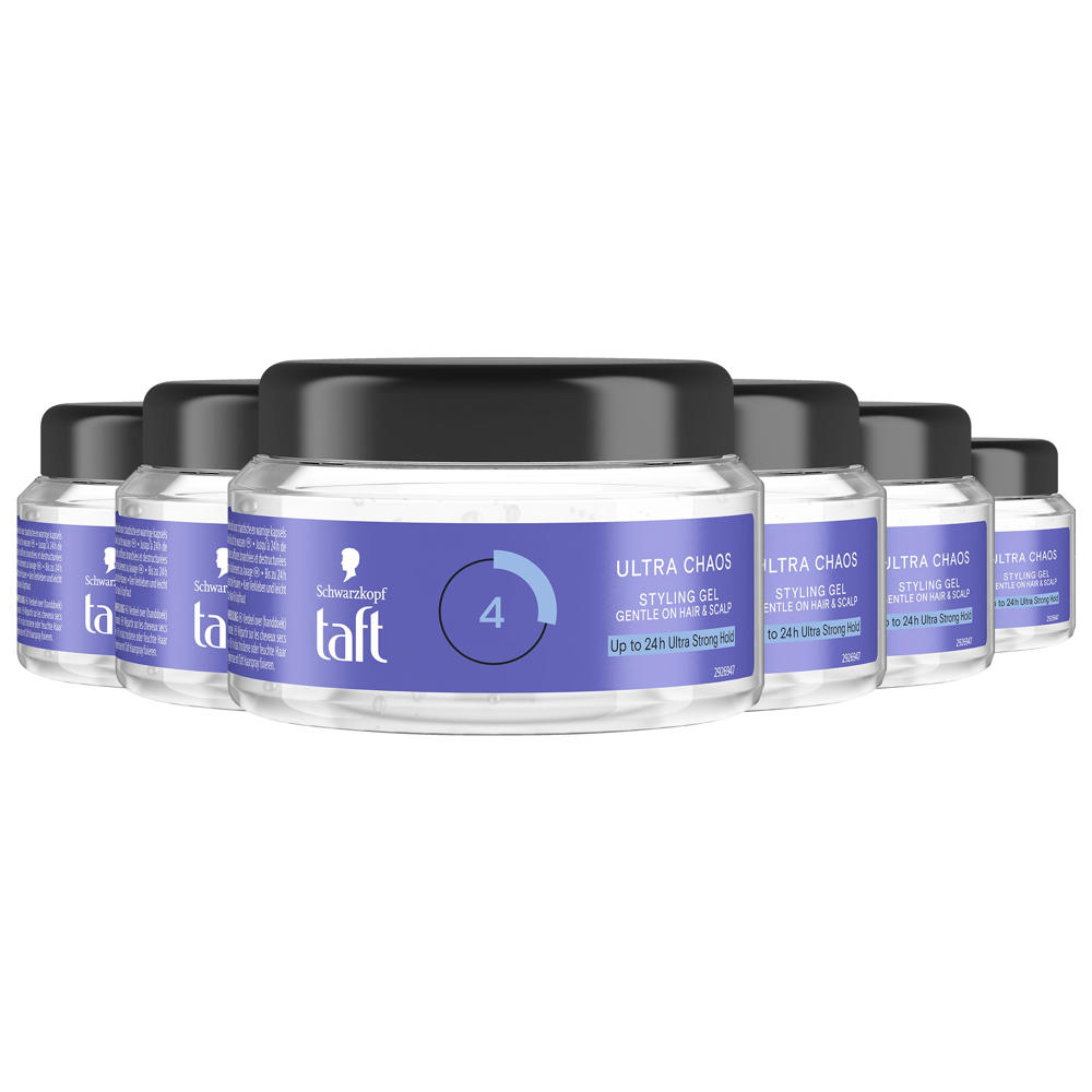 Schwarzkopf Taft Taft Ultra Chaos Gelee pot gel - voordeelverpakking - 6 x 250 ml