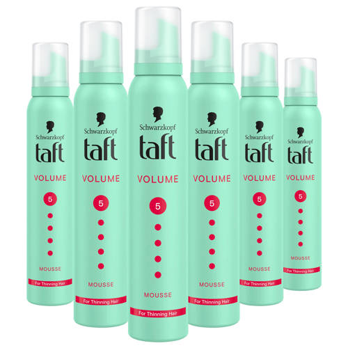 Schwarzkopf Taft Mousse Volume Mega Strong haarmousse - voordeelverpakking - 6 x 200 ml afbeelding