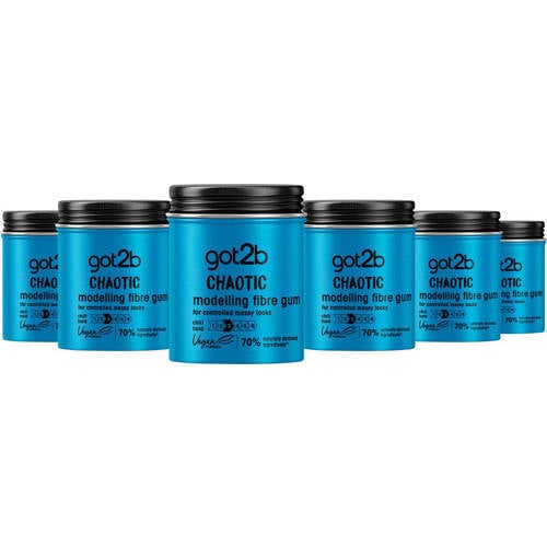 Schwarzkopf Got2b Chaotic Modelling Fibre Gum -voordeelverpakking - 6 x 100 ml Haarwax afbeelding