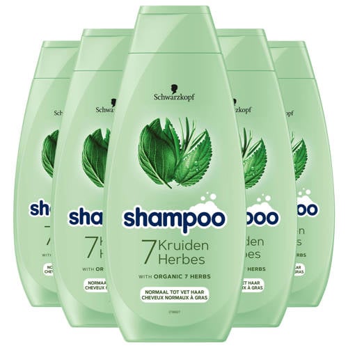 Schwarzkopf 7 Kruiden shampoo - 5 x 400 ml - voordeelverpakking afbeelding