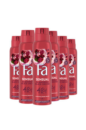 Glamorous Moments deodorant spray - 6 x 150 ml - voordeelverpakking