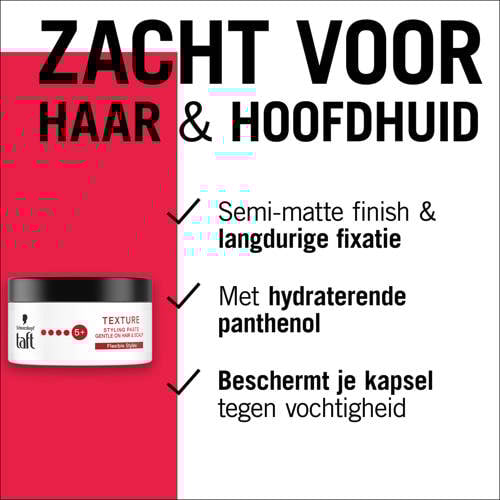 Schwarzkopf Taft Texture Styling Paste - voordeelverpakking - 6 x 100 ml Haarwax