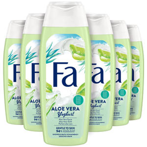 Yoghurt Aloe Vera douchegel - 6 x 250 ml - voordeelverpakking