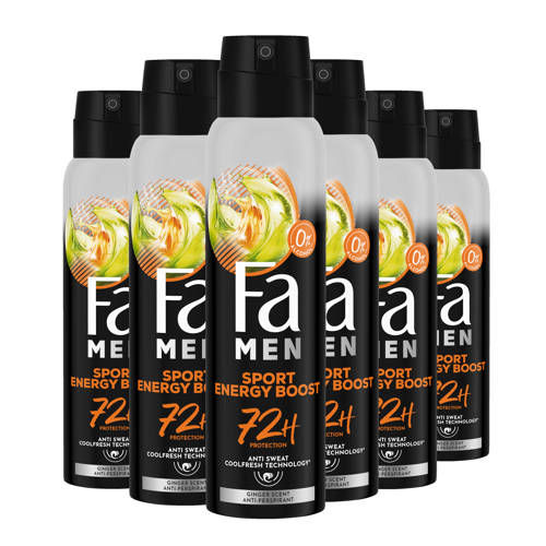 Fa Men Sport Energy Boost - 6 x 150 ml - voordeelverpakking Deodorant afbeelding