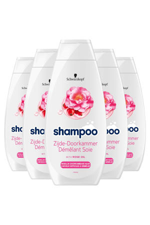 Zijde-Doorkammer shampoo - 5 x 400 ml - voordeelverpakking