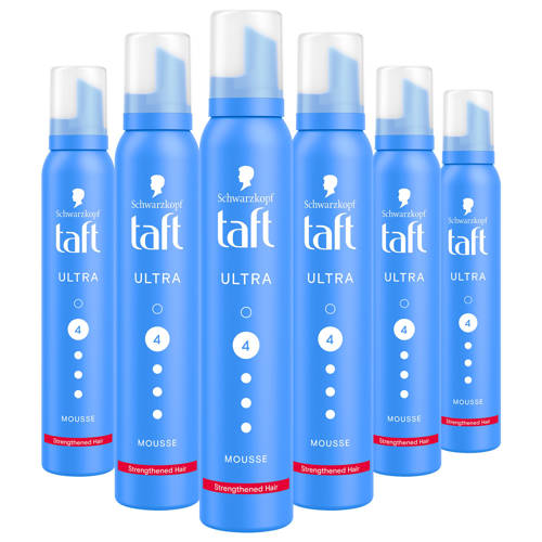 Schwarzkopf Taft Ultra Strong Mousse Level 4 haarmousse - voordeelverpakking - 6 x 200 ml afbeelding