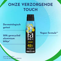 thumbnail: Fa Sport deodorant spray - 6 x 150 ml - voordeelverpakking