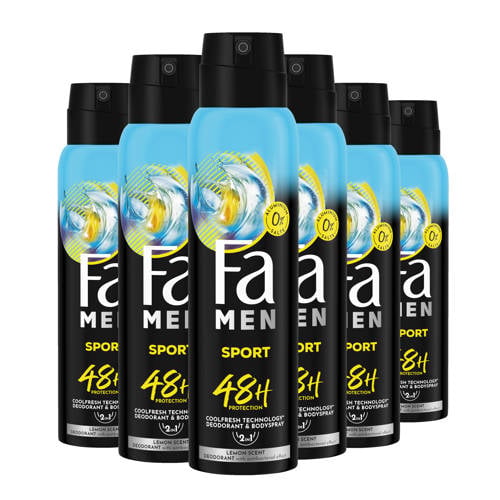 Fa Sport deodorant spray - 6 x 150 ml - voordeelverpakking afbeelding