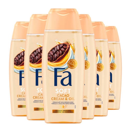 Fa Cream&Oil Cacaobutter & Coco Oil douchegel - 6 x 250 ml - voordeelverpakking afbeelding