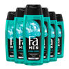 Fa Men Extreme Cool douchegel - 6 x 250 ml - voordeelverpakking