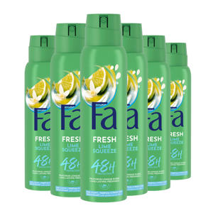 Caribbean Wave deospray - 6 x 150 ml - voordeelverpakking