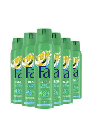 Caribbean Wave deospray - 6 x 150 ml - voordeelverpakking