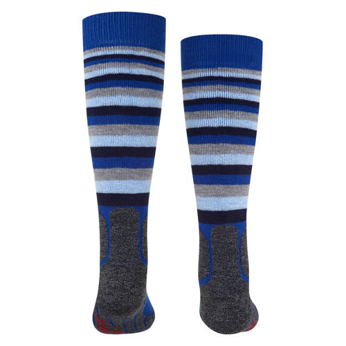Falke Sport SK2 Stripe skikousen blauw Skisokken Jongens Meisjes Polypropyleen 35-38