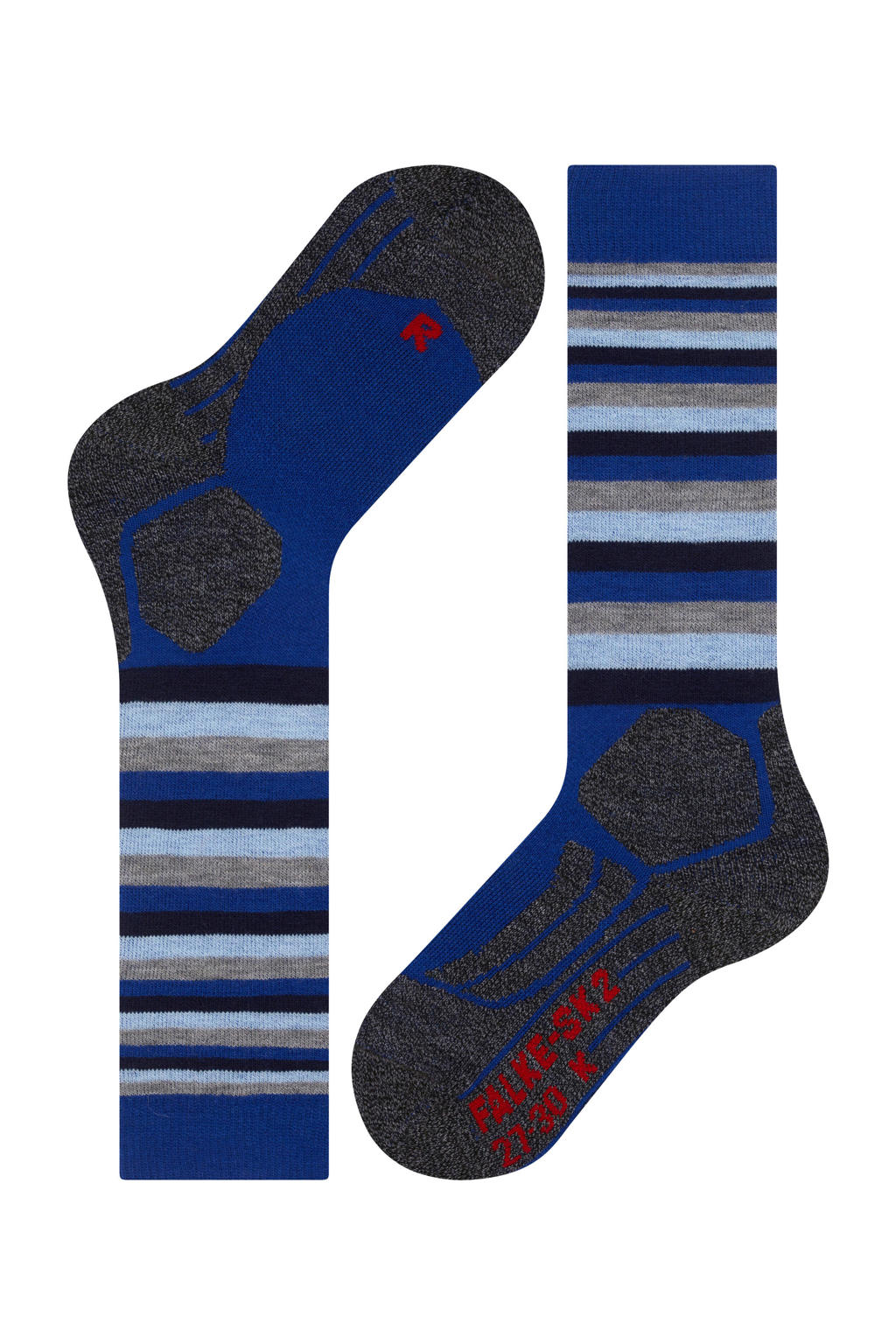 FALKE Happy Stripe 2-Pack - Calze - light grey melange/grigio