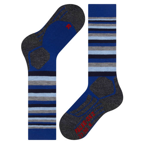 Falke Sport SK2 Stripe skikousen blauw Skisokken Jongens Meisjes Polypropyleen 23-26