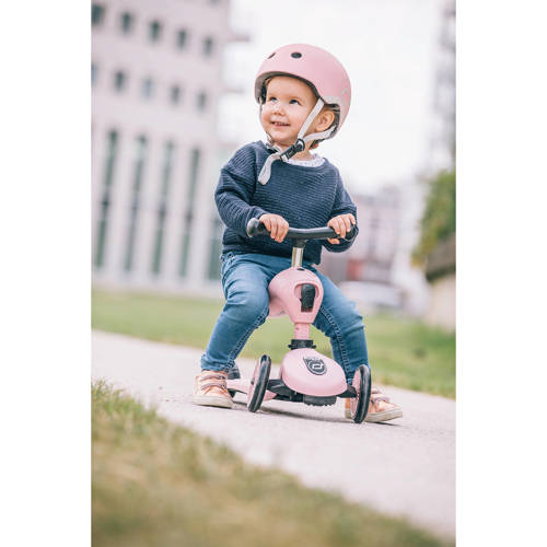 Scoot & Ride Highwaykick 1 Roze Loopfiets | Loopfiets van