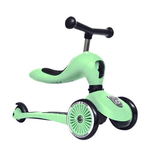 Scoot & Ride Highwaykick 1- Kiwi Loopfiets Groen | Loopfiets van