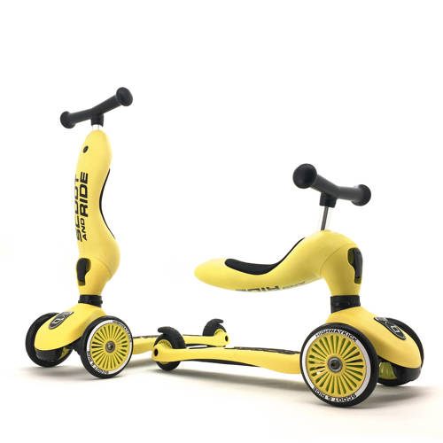 Scoot & Ride Highwaykick 1- Lemon Loopfiets Geel | Loopfiets van