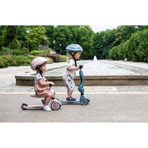 Scoot & Ride Highwaykick 1 Steel Loopfiets Blauw