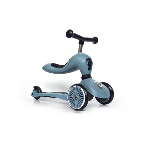 Scoot & Ride Highwaykick 1 Steel Loopfiets Blauw