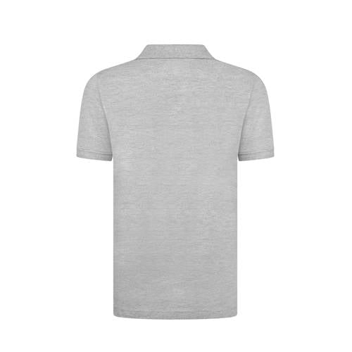 Lyle & Scott polo met logo grijs melange Jongens Katoen Klassieke kraag 104-110
