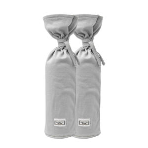 kruikenzak Basic jersey - set van 2 lichtgrijs