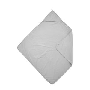 badcape Basic jersey lichtgrijs